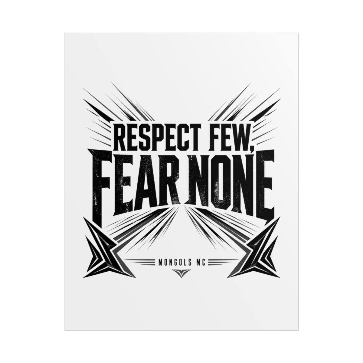 Mongols MC "Respect Few, Fear None" Poster - alternate angle 1, merchandise