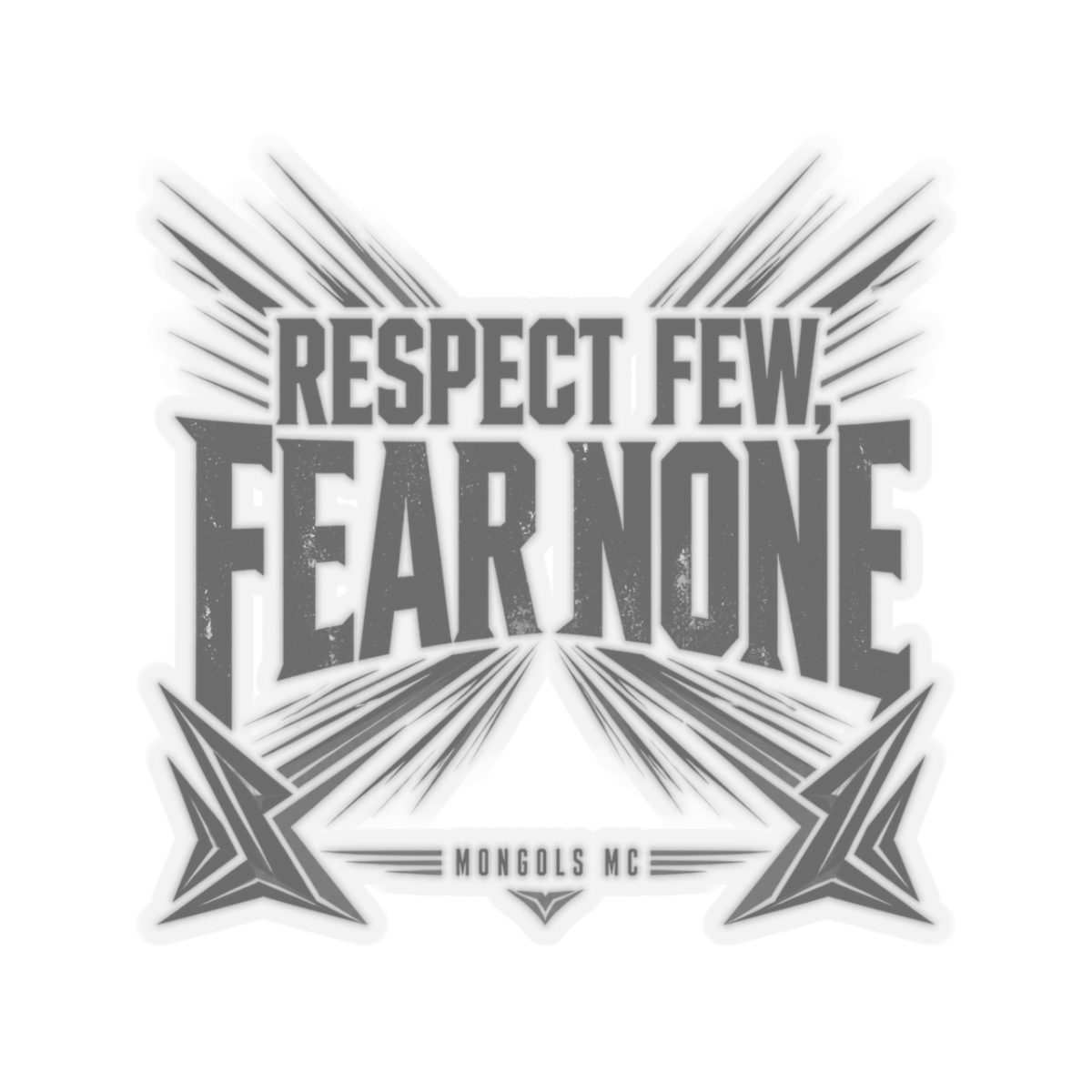 Mongols MC "Respect Few, Fear None" Sticker - alternate angle 2, merchandise