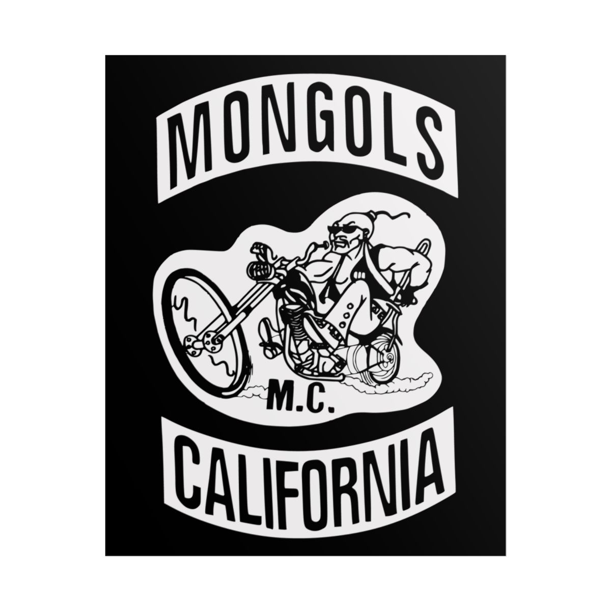 Mongols California Motorcycle Poster | Mongols MC - alternate angle 1, merchandise