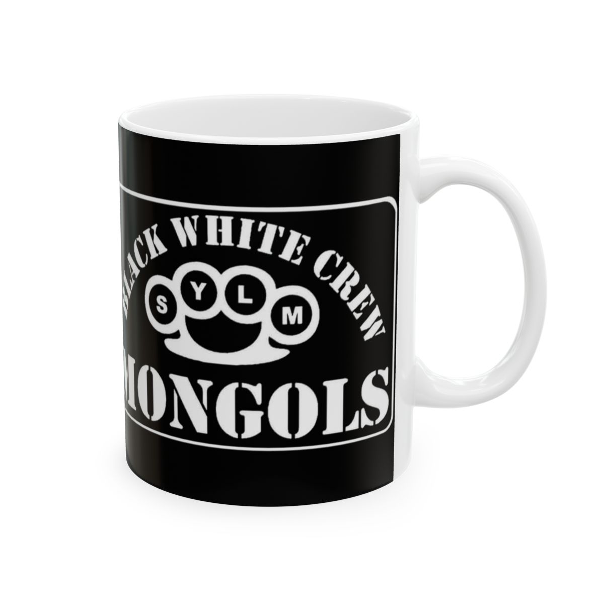 Black Metal Band Logo Mug | Ceramic Coffee Mug | Mongols MC