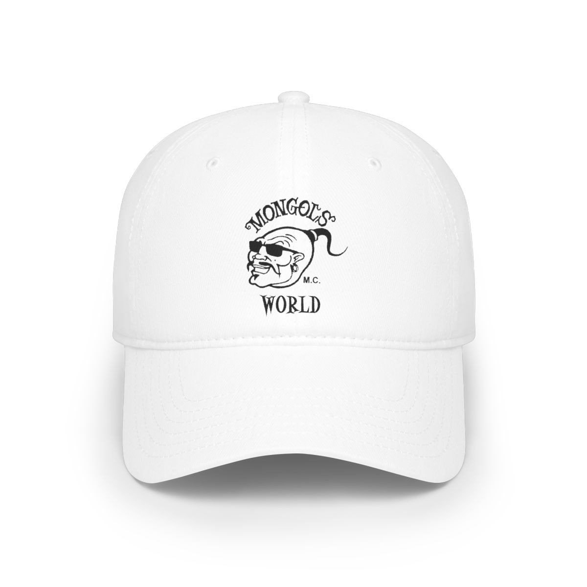 Mongols World Skull Logo Baseball Cap | Biker Club Patch | Mongols MC
